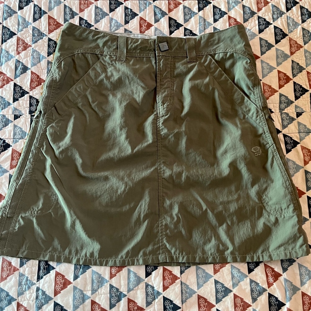 Mountain Hardwear Green Mini Cargo Skirt Casual